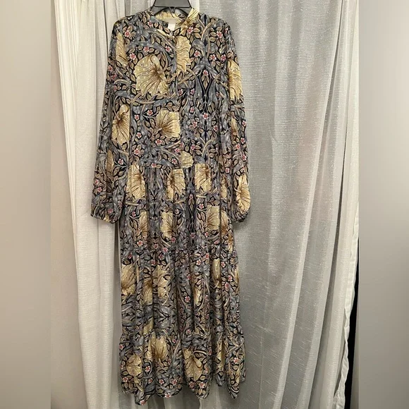 H&M Dresses Hm Morris Co Patterned Floral Maxi Dress Poshmark
